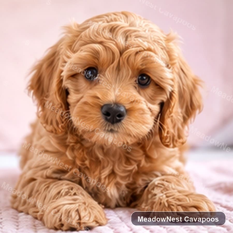 Milo, a Cream F1 Mini Cavapoo puppy