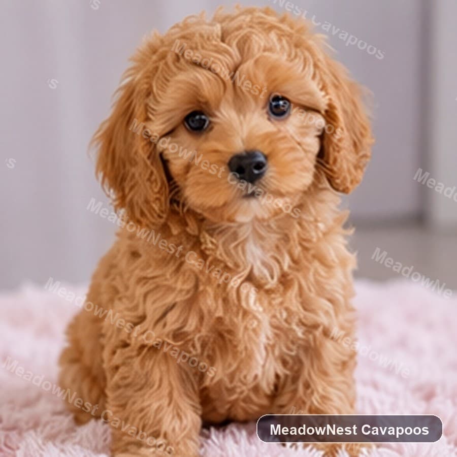Teddy, a Apricot F1 Mini Cavapoo puppy